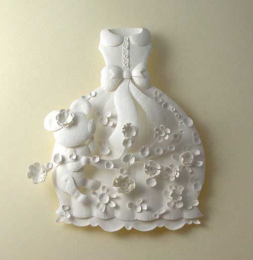 dress teddy bear Masters of Paper Art and Paper Sculptures, Part II